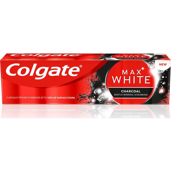 Colgate Max White Charcoal Wybielająca Pasta Do Zębów Z Aktywnym Węglem 75ml
