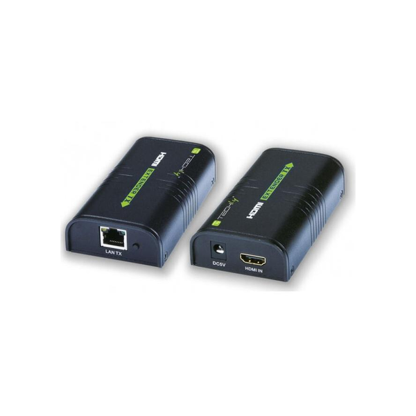 Techly IDATA EXTIP-373 audio/video extender AV-zender & ontvanger Zwart