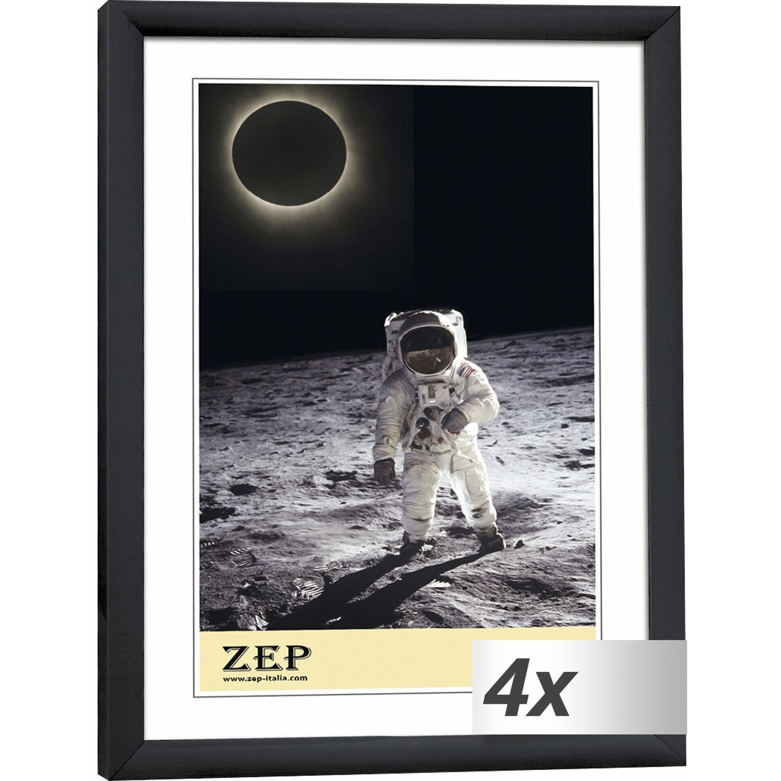 ZEP KB11 New Easy 21x29,7 Képkeret - Fekete (4 darab) (KB11 X 4)