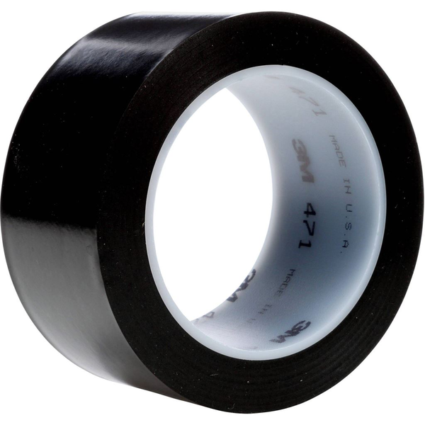 3M 471S50 vinil ragasztószalag, fekete, 33 m x 50 mm