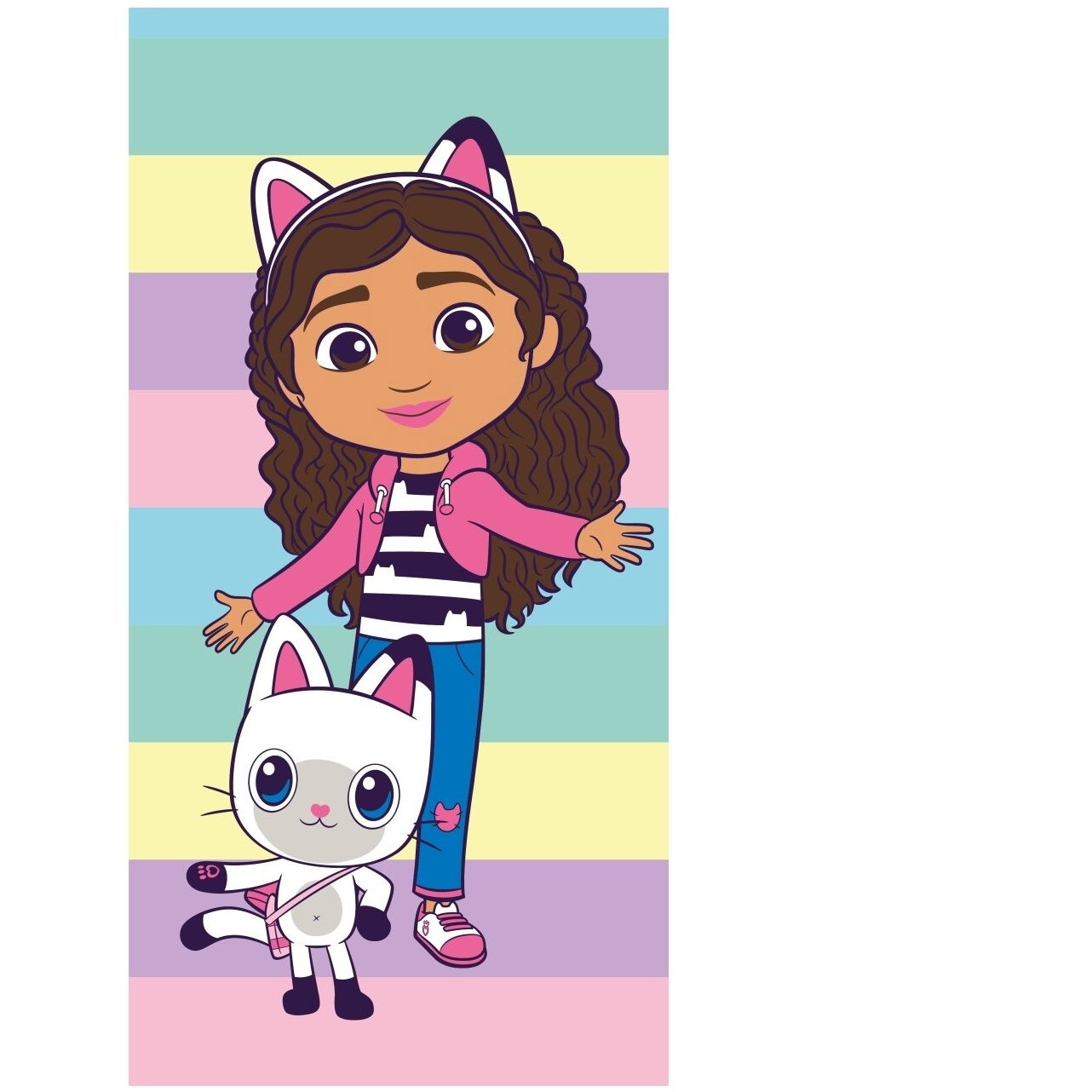 JERRY FABRICS Törölköző - Gabi babaháza Színek, 70×140 cm (8592753039229)