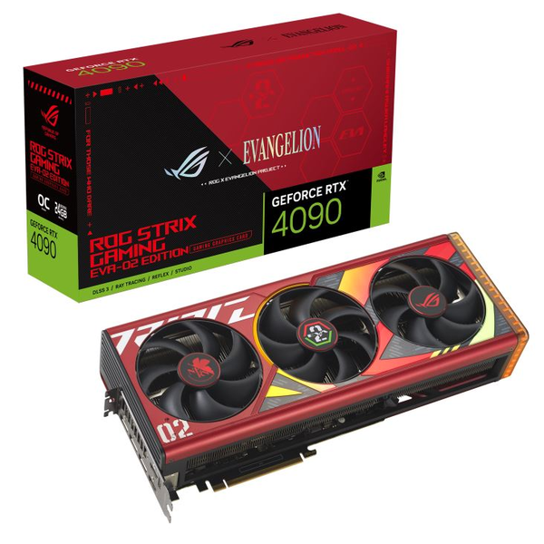 ASUS GeForce RTX 4090 24GB ROG Strix OC EVA-02 Edition videokártya (ROG-STRIX-RTX4090-O24G-EVA-02-EDITION)