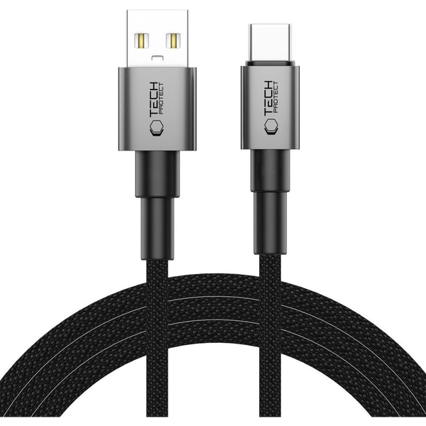 Kábel Tech-protect USB - USB typ C 2 m sivý
