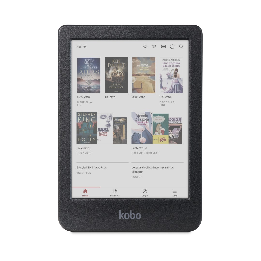 Rakuten Kobo Clara Colour 16GB E-book olvasó - Fekete (N367-KU-BK-K-CK)