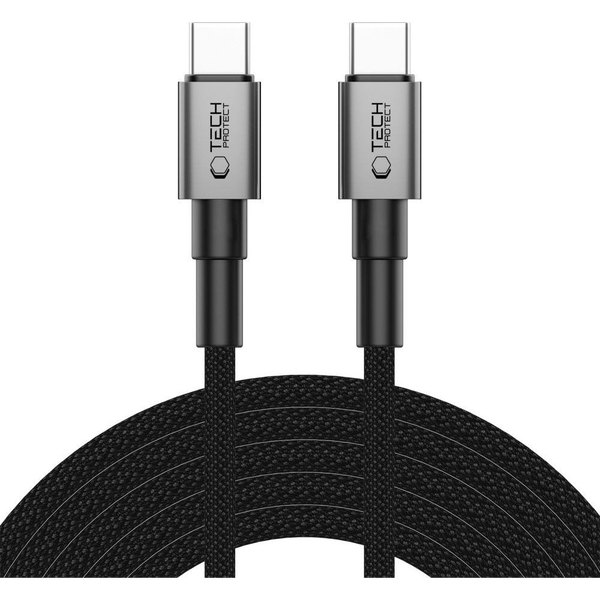 Kabel Tech-protect USB typ C - USB typ C 3 m šedý