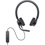 DELL WH3022 Слушалки Жичен Лента за глава Офис/Център за обаждания Черен