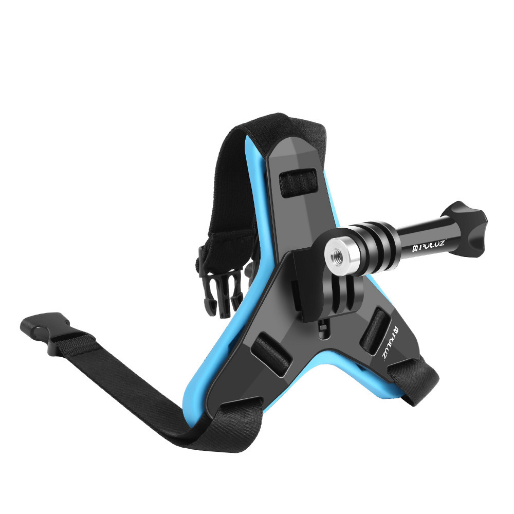 Puluz PU579B Akciókamera tartó Bukósisakra - Kék (SUNS0175-BL)