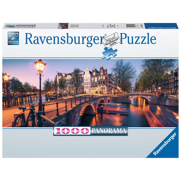 Puzzle Ravensburger 1000 dílků Puzzle 1000 Panorama Amsterdamu 16752