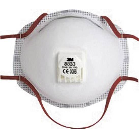 3M 8833 részecskeszűrő maszk szeleppel, FFP3, 10 db