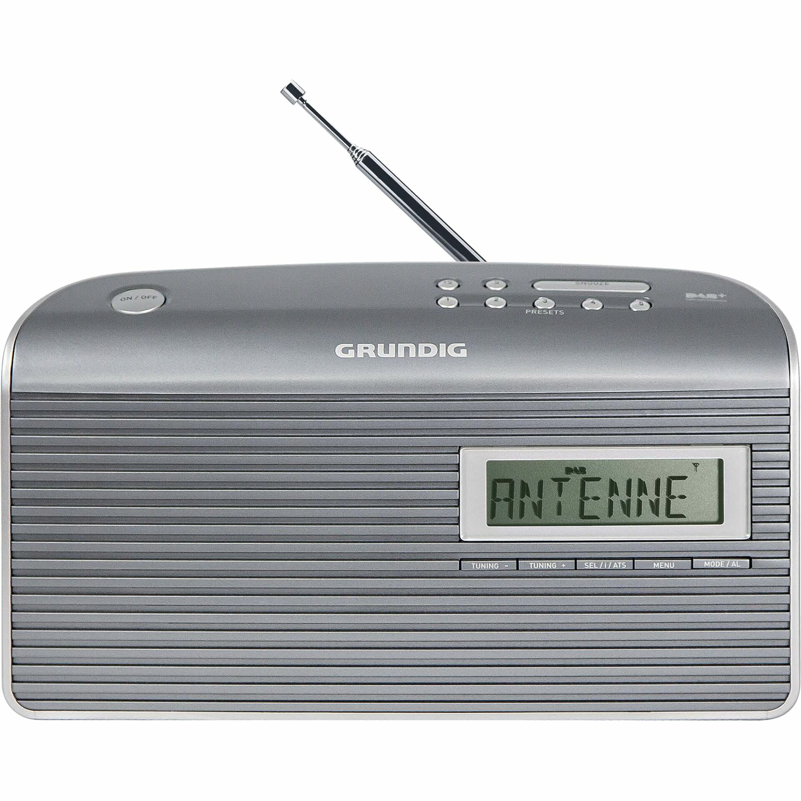 Grundig Music 7000X DAB+ Hordozható DAB+ FM rádió - Szürke (GPR1260)