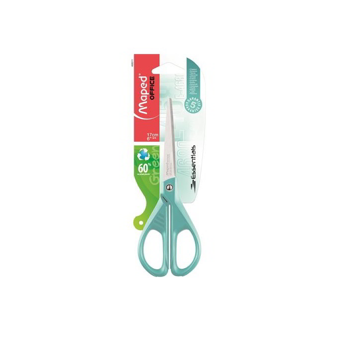 Maped Essentials Green 17cm irodai olló - Türkizkék (468011)