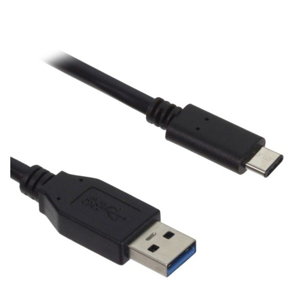 Adatkábel és töltő (USB - Type-C, 100cm) FEKETE (CA-232CD)