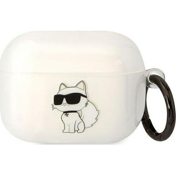Karl Lagerfeld 3D Logo NFT Choupette TPU Apple Airpods Pro Szilikon Tok Fehér (KF001570)