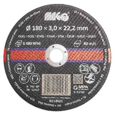 MAGG Fém vágókorong 180x3,0x22,2mm (RK18030)