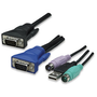 Intellinet KVM превключвател, 8 порта, USB, PS2, черен