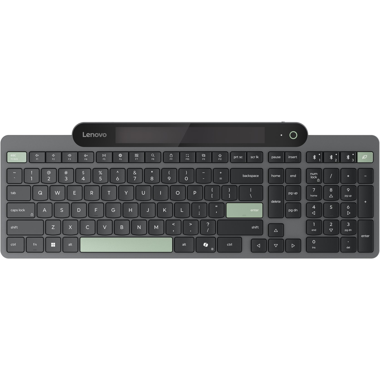 Клавиатура Lenovo 4Y41R69490, немска подредба, черно-зелена