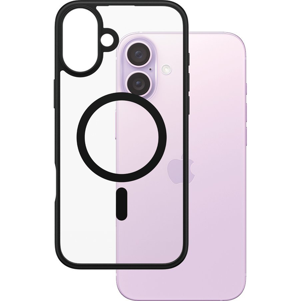 PanzerGlass PG HardC Blk MagS iPhone 16 6.7Inch carcasă pentru telefon mobil Copertă Transparente