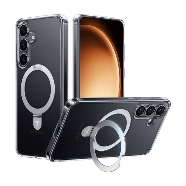 Калъф за телефон Torras Ostand Series за Samsung S25+ (прозрачен)