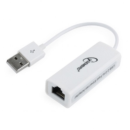 Gembird 100Mb/s USB2.0 A hálózati adapter (NIC-U2-02)
