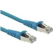 Patchcord Roline S/FTP 6a RJ45 / RJ45 3 m modrý
