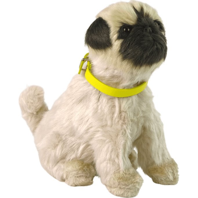 Interaktív Plüss Puha Szőrű Mops Kutya (12695)