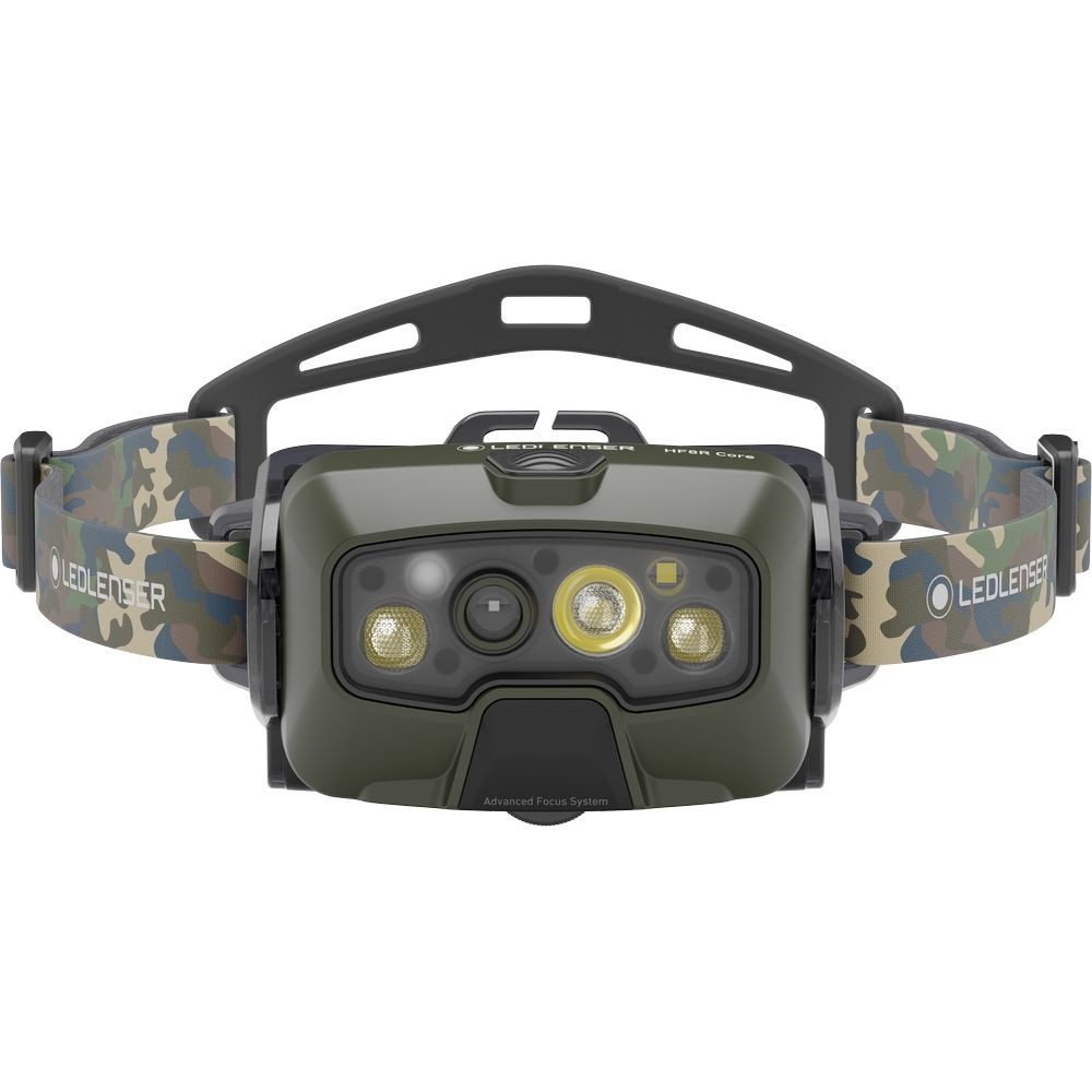 Ledlenser HF8R Core RGB 1600lm/210m, Li-ion, tölthető fejlámpa, terepmintás (503089) (503089)