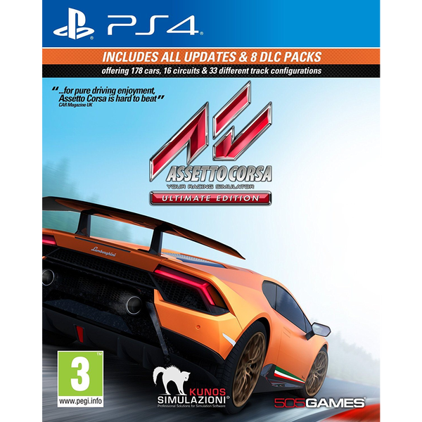 Игра Assetto Corsa Ultimate Edition за PlayStation 4