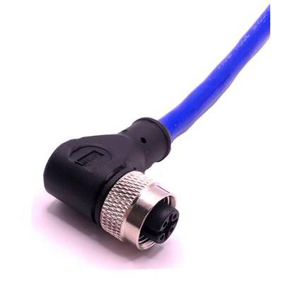Mueller Electric C4D81M010 Érzékelő-/működtető összekötő M12 Alj, hajlított 10 m Pólusszám: 4 1 db (C4D81M010)