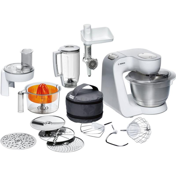 Bosch MUM58259 robot da cucina 1000 W 3,9 L Acciaio inox, Bianco