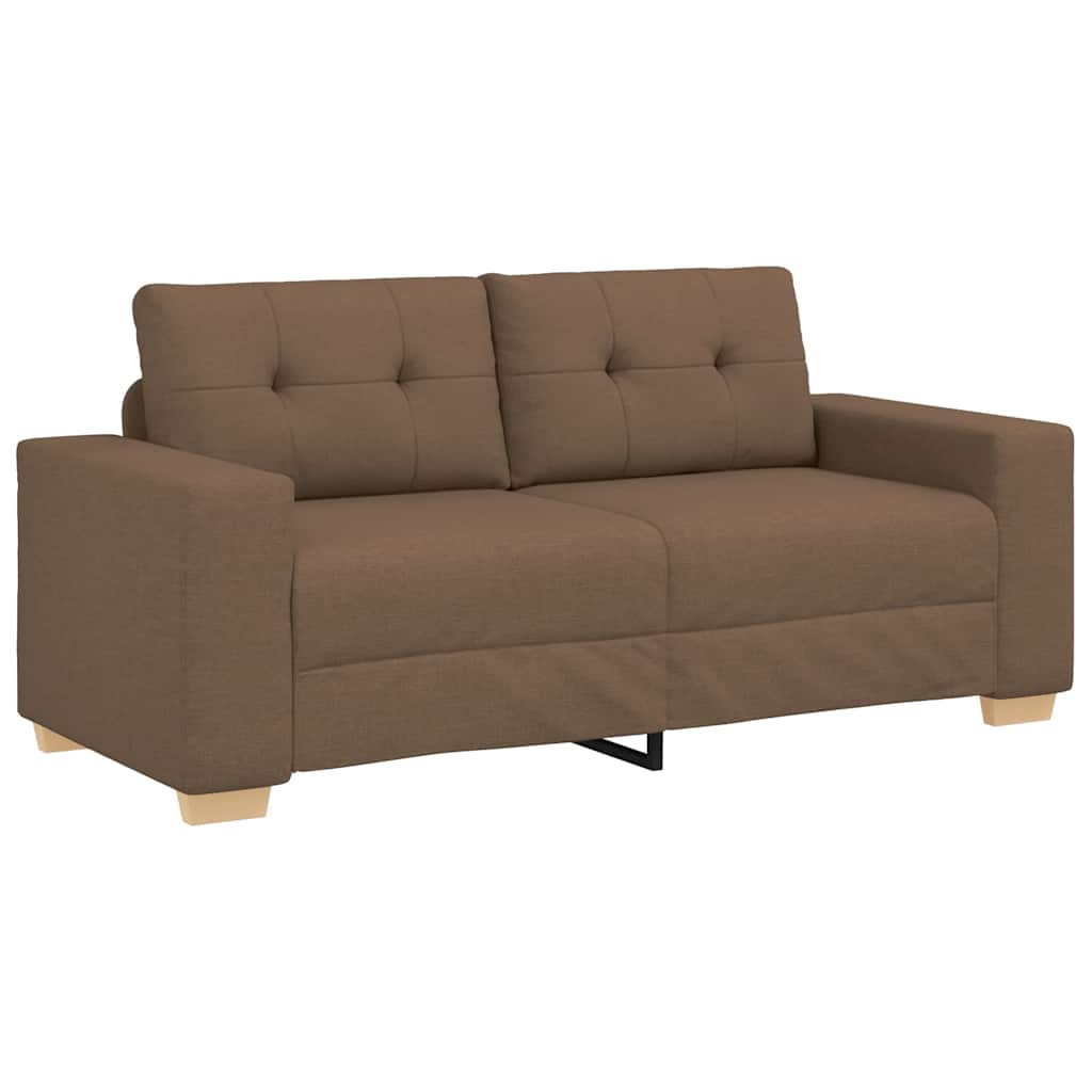 barna szövet loveseat kanapé 140 cm (4105082)