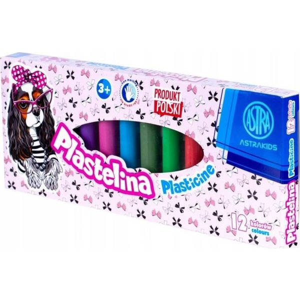  Astra Plastelina Pieski 12 kolorów ASTRA