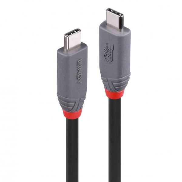 Lindy 36956 USB-kabel USB4 Gen 3x2 0,8 m USB C Sort
