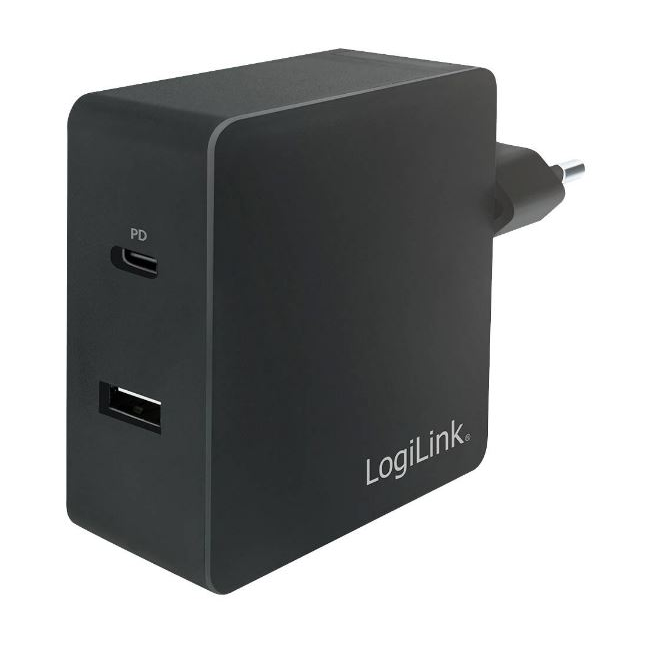 LogiLink USB-A + USB-C hálózati adapter fekete (PA0213) (PA0213)