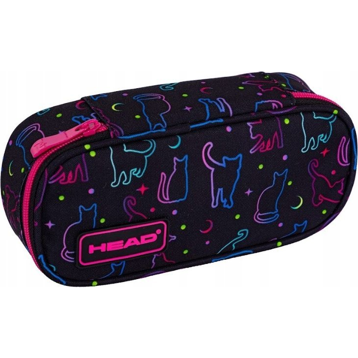 Astra Head Cicás Ovális Tolltartó - Night Cat (503024036)