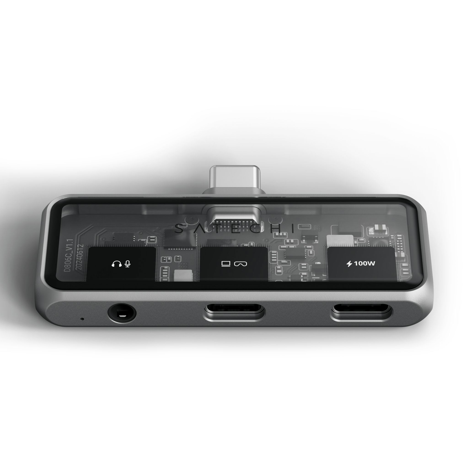Satechi Mobile XR Hub with dual USB-C and Audio - Space Gray (ST-HXRAJM)