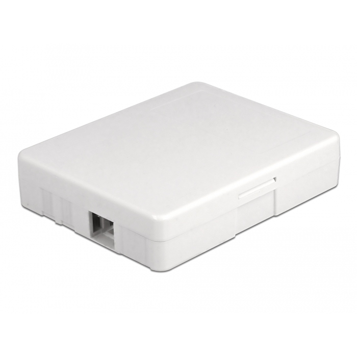 Delock Fehér száloptikai csatlakozódoboz falra szereléshez 2 db SC Simplex vagy LC Duplex-hez (86842) (86842)