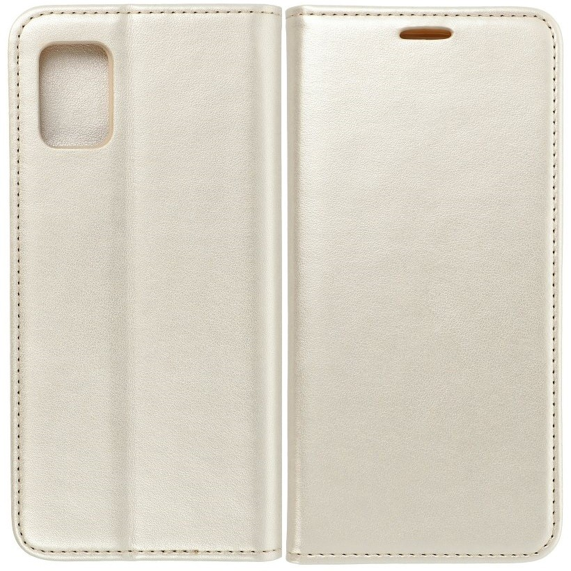 Samsung Galaxy M51 SM-M515F, Oldalra nyíló tok, stand, Magnet Book, arany (95149)