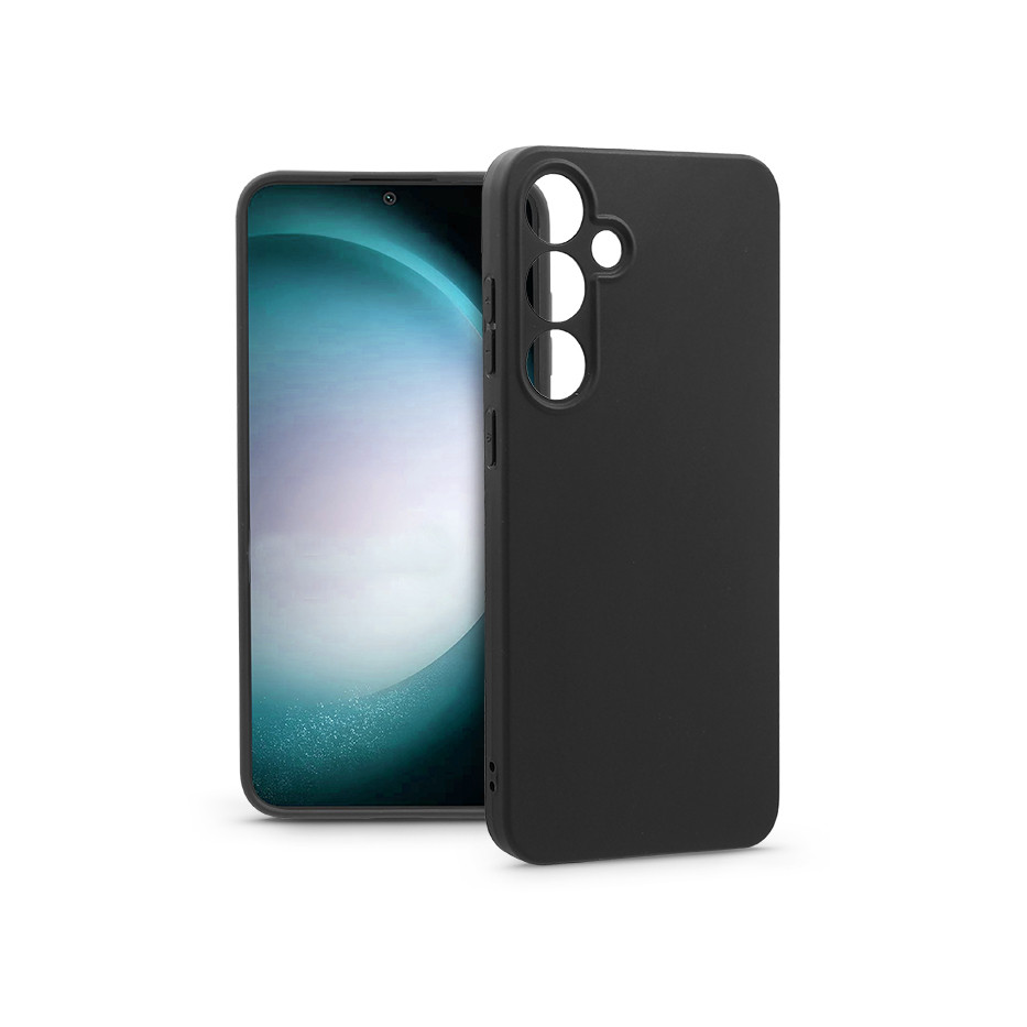 Samsung Galaxy S24 szilikon hátlap - Matt - fekete (HF712096)