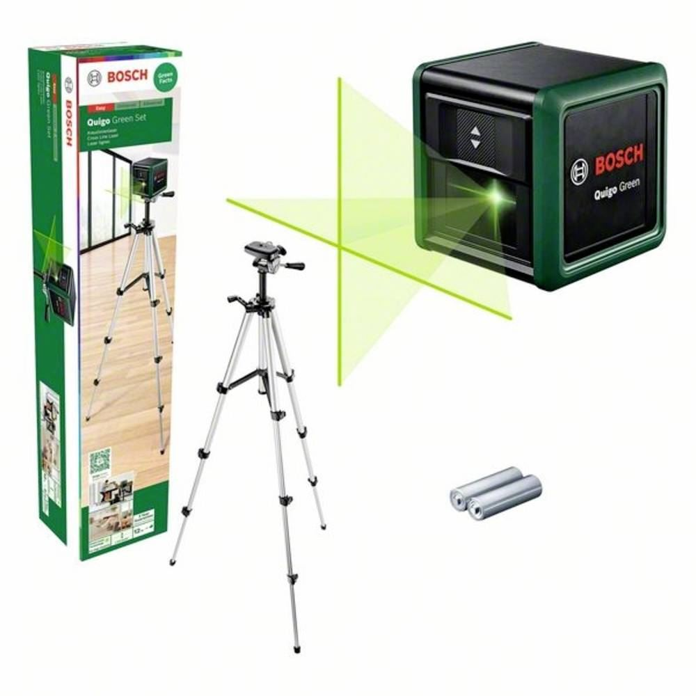 Bosch Home and Garden Quigo Green Set keresztvonalas szintezőlézer (0603663C04) (bos0603663C04)