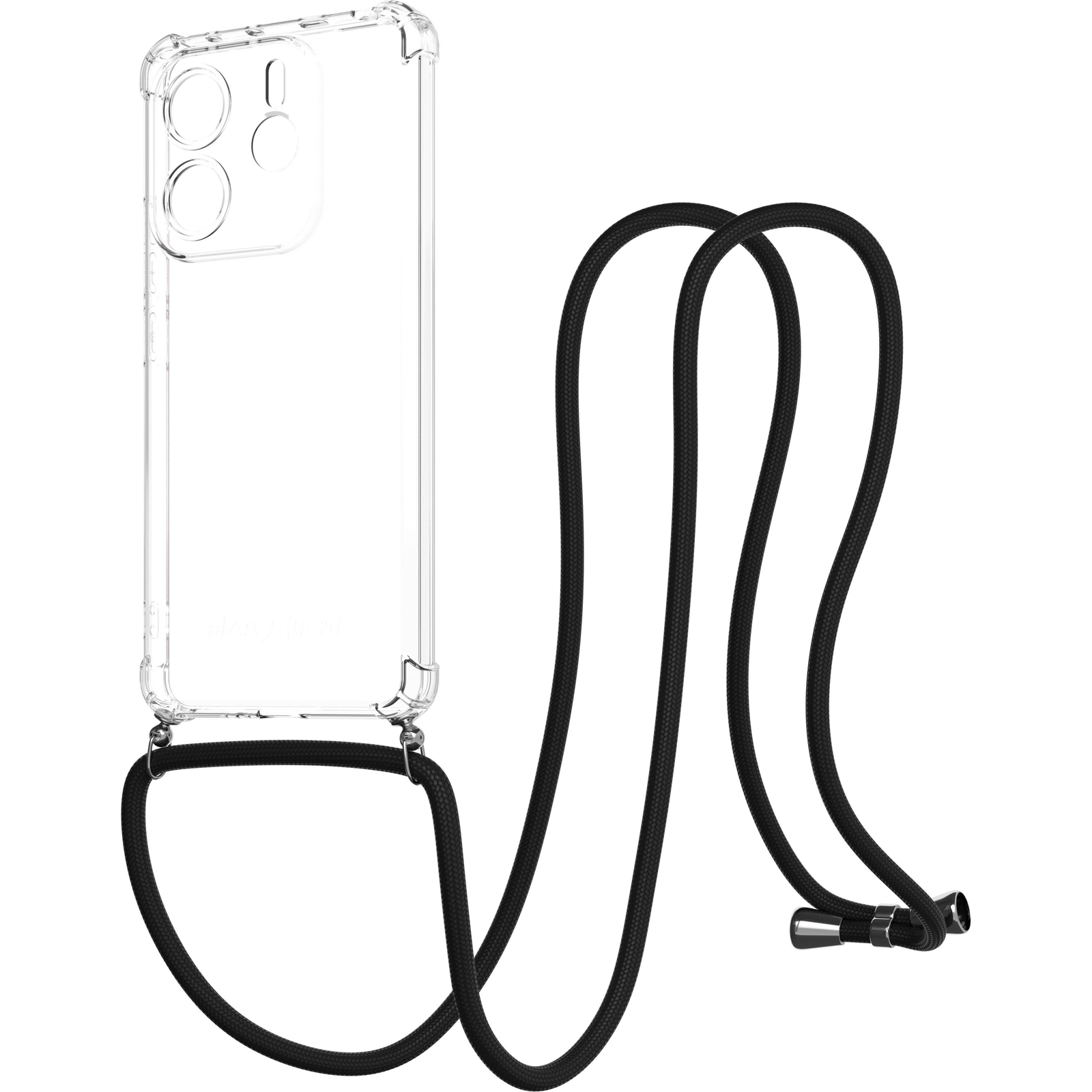 AlzaGuard Luxe Lanyard Case Xiaomi Redmi Note 14 fekete tok (AGD-PCL019B)