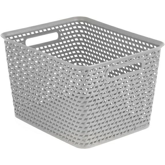 Univerzális kosár műanyag, szürke (232428)
