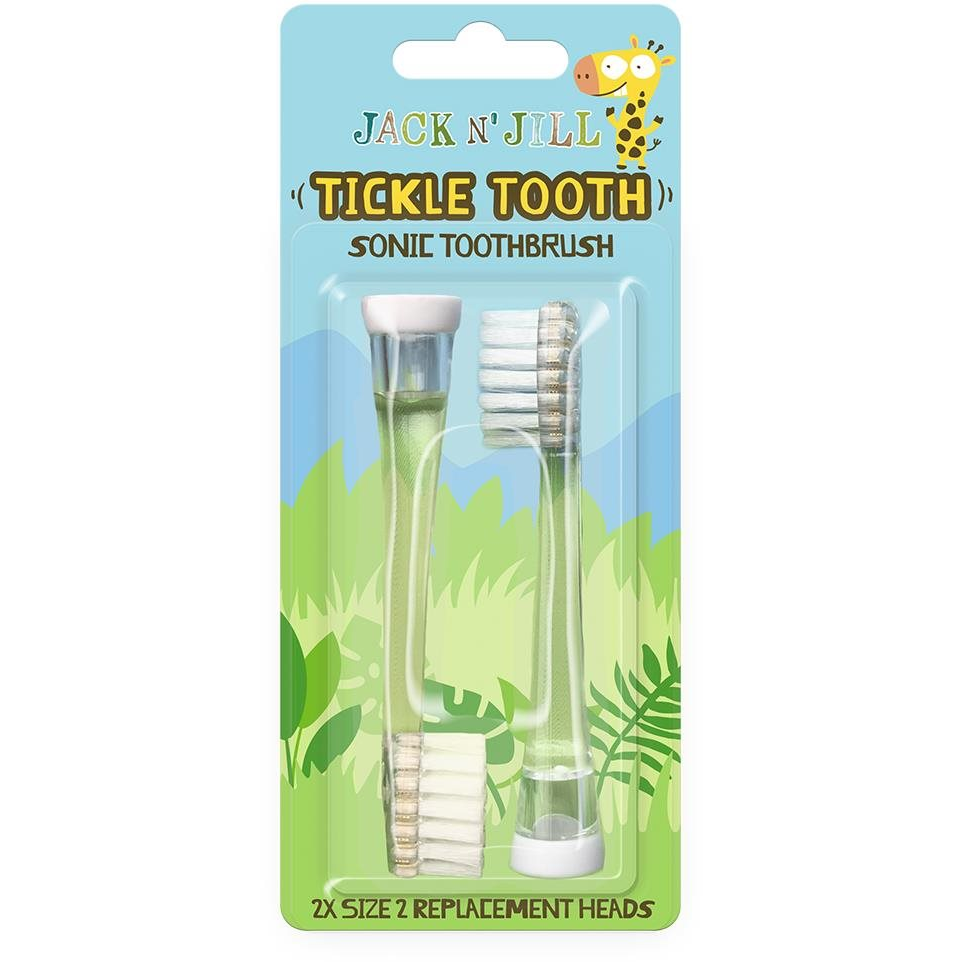 Jack N'Jill szónikus elektromos fogkefe fej Tickle Tooth, 2 db (9312657221082)