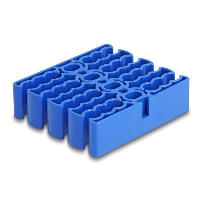 Delock Kábel rendező 24 kábelbemenettel kék (66325) (66325)