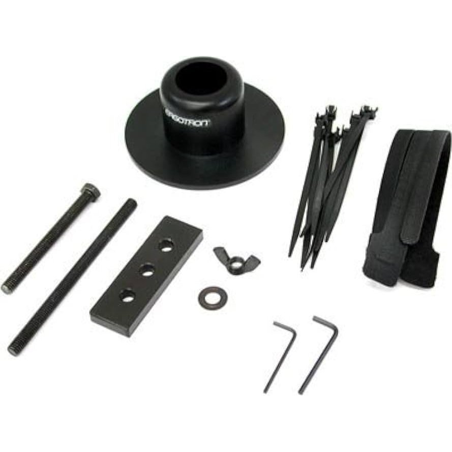 100 SERIE GROMMET MOUNT BASE WORKSURFACE THROUGH HOLE BLACK (60-350-200)