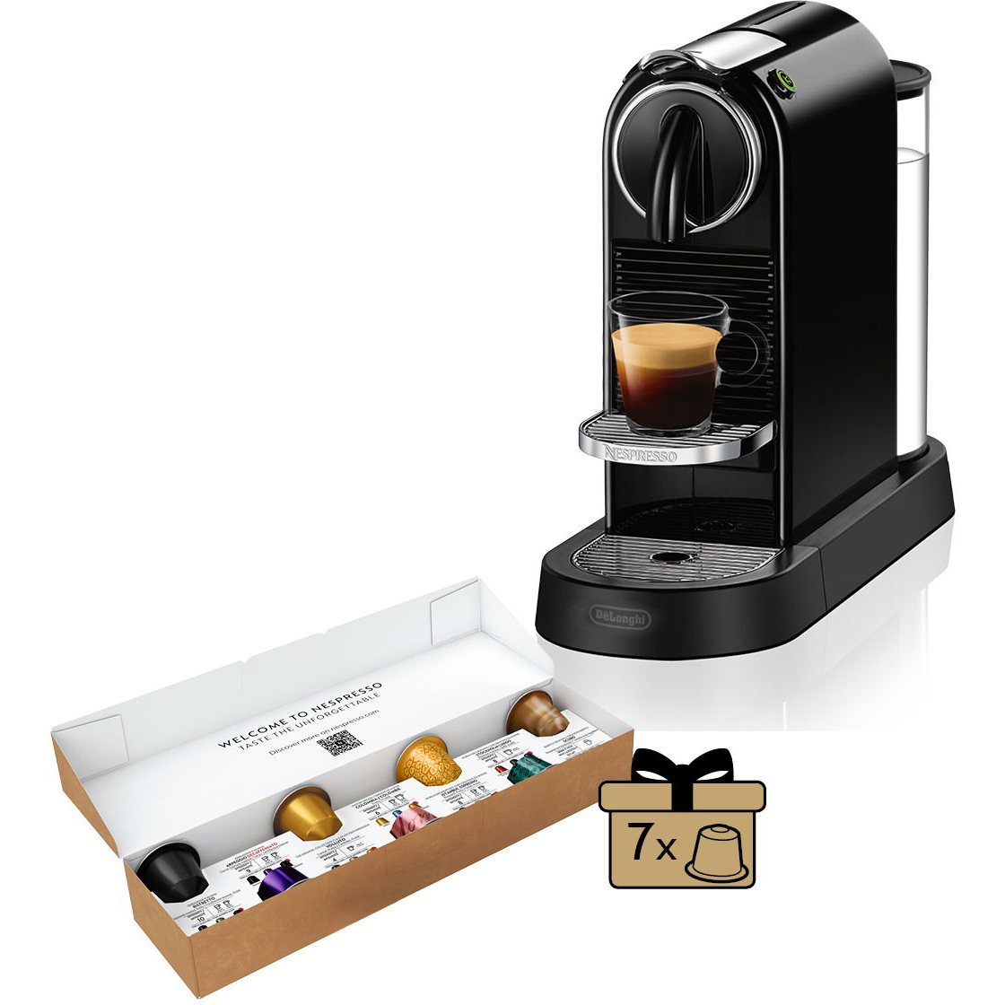 Nespresso De'Longhi CitiZ Black EN167.B (EN167.B)