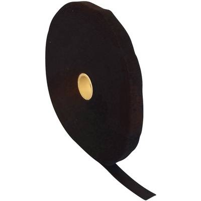 Tépőzár szalag bolyhos és horgos fél, 25 m x 50 mm, fekete, Fastech ETN 25 (T0605099991125)