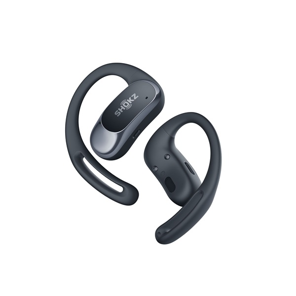 SHOKZ OpenFit Air Headset Trådløs Ørekrog Opkald/Musik/Sport/Hverdag Bluetooth Sort