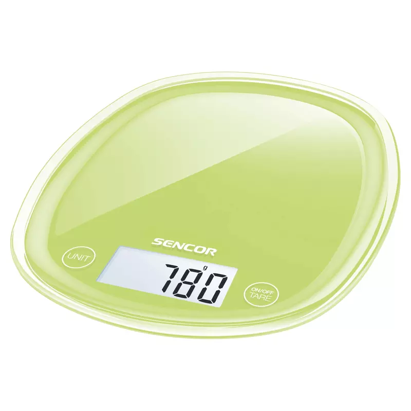 Sencor SKS 37GG Digitális konyhai mérleg - Zöld (SKS 37GG)