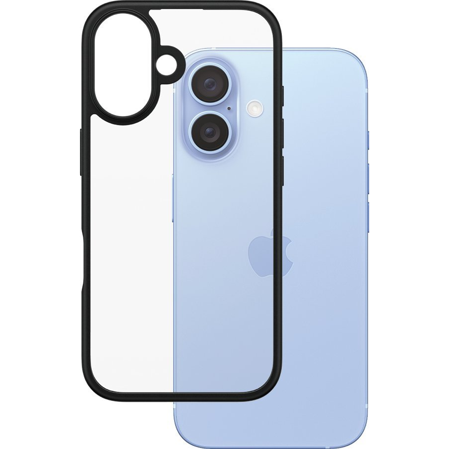 PanzerGlass PG HardCase Black iPhone 16 6.1Inch telefontok Borító Átlátszó (1295)