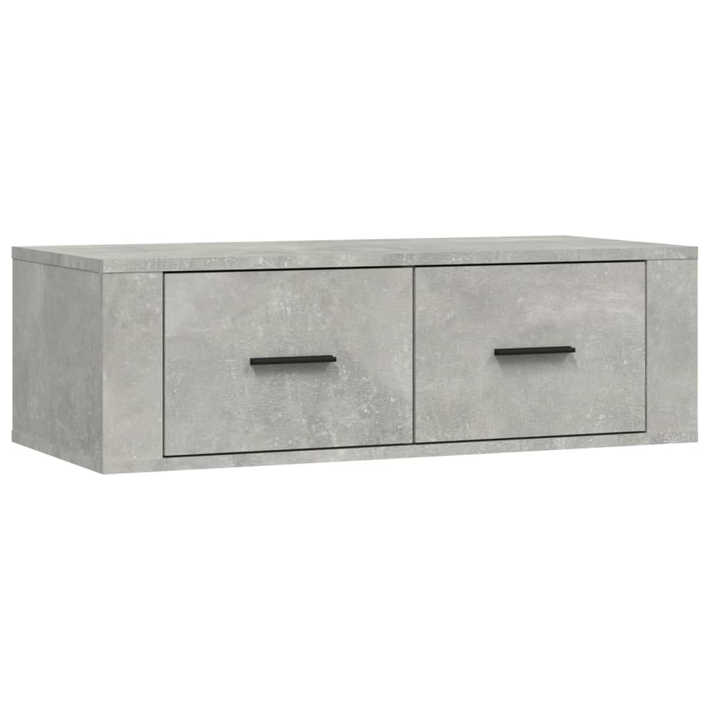 betonszürke szerelt fa függő TV-szekrény 80 x 36 x 25 cm (816836)